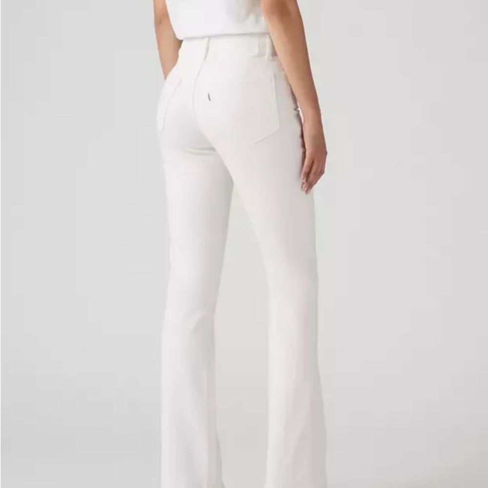 White Flared LEVIS Pants